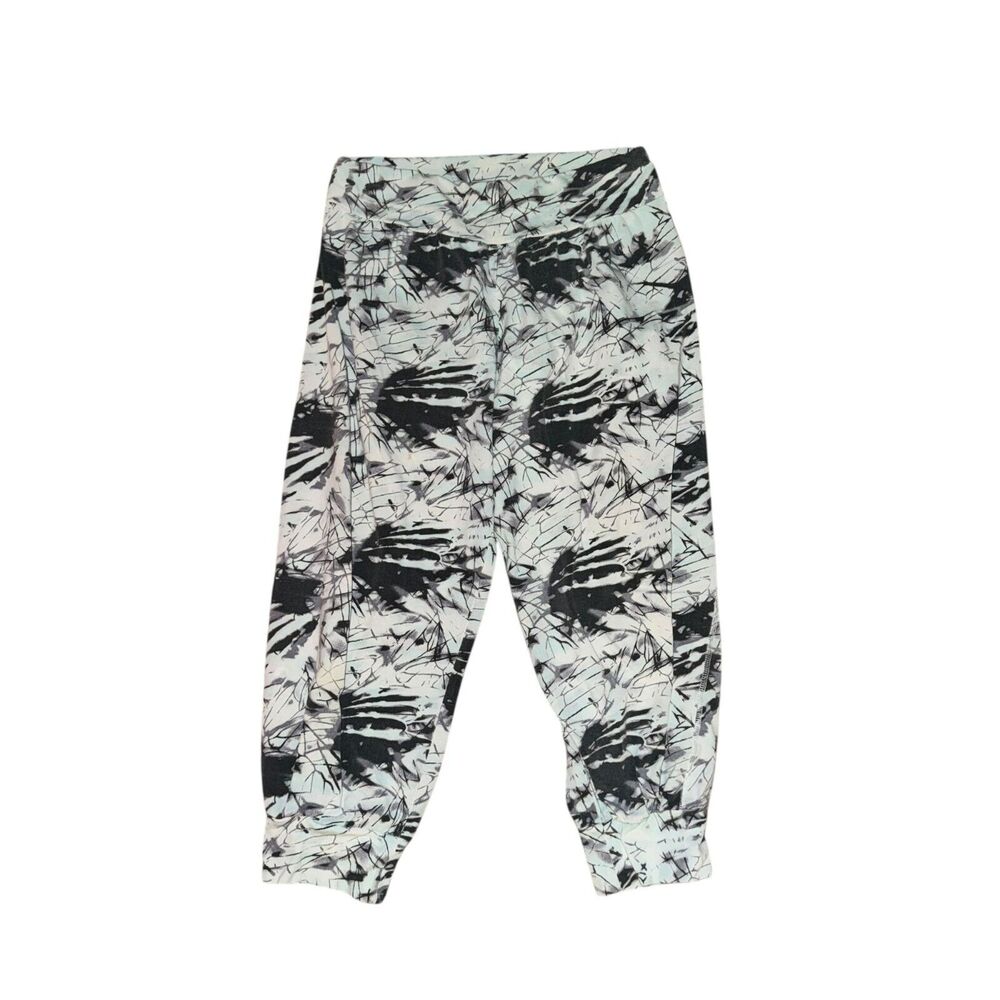 Sweaty Betty Gary Yoga Capris Women's Size S Black White Blue Cropped Leggings